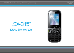 Bedienungsanleitung Simvalley SX-315 Handy