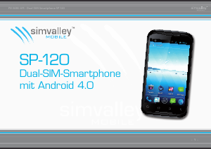 Bedienungsanleitung Simvalley SP-120 Handy