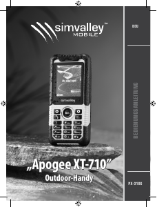 Bedienungsanleitung Simvalley XT-710 Handy