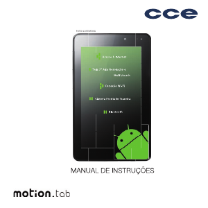 Manual CCE T733 Motion Tab Tablet