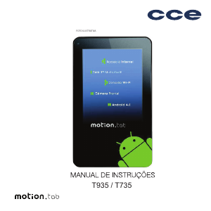 Manual CCE T735 Motion Tab Tablet