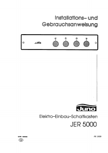 Bedienungsanleitung Juno JER5000B Herd