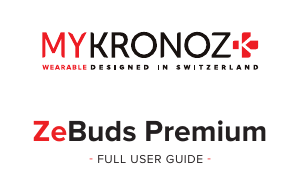 Manual MyKronoz ZeBuds Premium Headphone