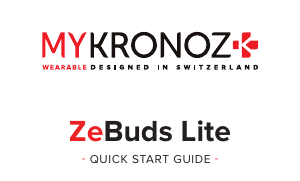 Manual MyKronoz ZeBuds Lite Headphone