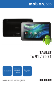 Manual CCE TR71 Motion Tab Tablet