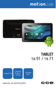 Manual CCE TR91 Motion Tab Tablet