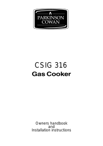 Manual Parkinson Cowan SIG305GRL2 Range