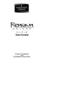 Manual Parkinson Cowan RENSIDLBUN Renown Range