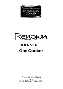 Manual Parkinson Cowan RHG50GWN2 Renown Range