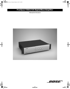 Manuale Bose DXA 21210 FreeSpace Amplificatore