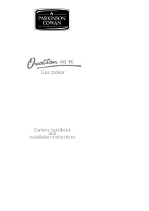 Manual Parkinson Cowan OVA60TCBL Ovation Range