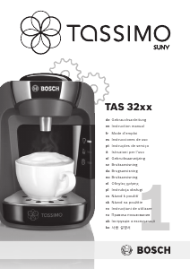 Посібник Bosch TAS3207 Tassimo Кавова машина