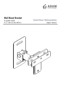 Bedienungsanleitung Adam Bracket Wandhalterung