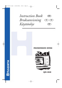 Manual Husqvarna QN4041W Microwave