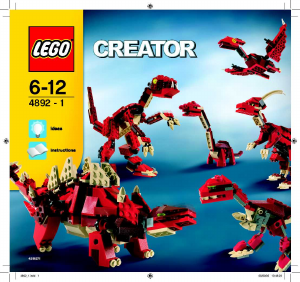 Manual de uso Lego set 4892 Creator Poder prehistórico