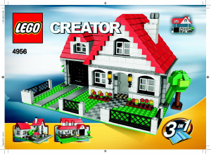 Käyttöohje Lego set 4956 Creator Talo