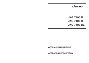 Bedienungsanleitung Juno JKG7400BL Kühl-gefrierkombination