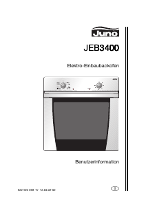 Bedienungsanleitung Juno JEB3400B Backofen