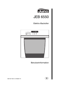 Bedienungsanleitung Juno JEB6550A Backofen