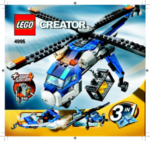 Manual Lego set 4995 Creator Cargo copter