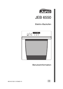Bedienungsanleitung Juno JEB6550W Backofen