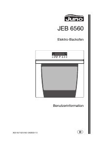 Bedienungsanleitung Juno JEB6560A Backofen