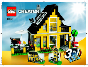 Bruksanvisning Lego set 4996 Creator Strandhus