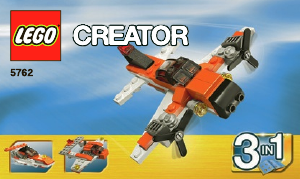 Handleiding Lego set 5762 Creator Mini vliegtuig