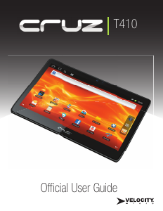 Handleiding Velocity Micro Cruz T410 Tablet