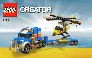 Bedienungsanleitung Lego set 5765 Creator Tieflader mit Helikopter