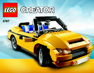 Handleiding Lego set 5767 Creator Coole cabriolet