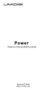 Manual de uso Umidigi Power Teléfono móvil