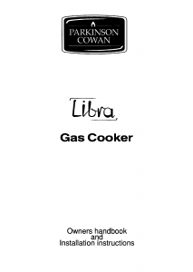 Manual Parkinson Cowan LIBRA50WN Libra Range