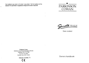 Manual Parkinson Cowan SN55TCRDL Sonata Range