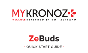 Manual MyKronoz ZeBuds Headphone