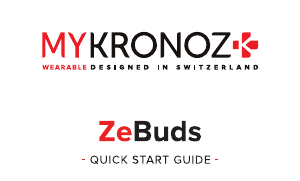 Bruksanvisning MyKronoz ZeBuds Hörlurar