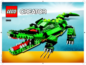 Bedienungsanleitung Lego set 5868 Creator Krokodil