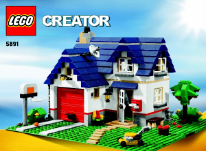Handleiding Lego set 5891 Creator Huize Appelboom
