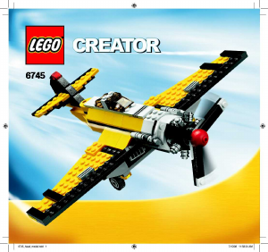 Manuale Lego set 6745 Creator Monoplano ad elica