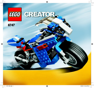 Bedienungsanleitung Lego set 6747 Creator Blaue Rennmaschine