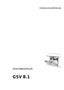 Bedienungsanleitung Therma GSV B.1 Geschirrspüler