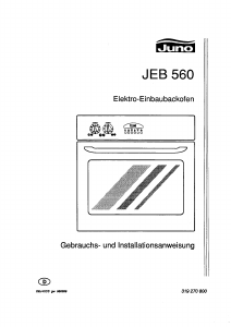 Bedienungsanleitung Juno JEB560B Backofen