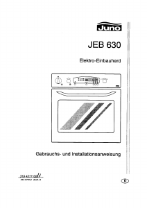 Bedienungsanleitung Juno JEB630E Backofen