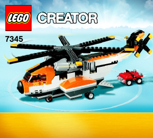 Manual de uso Lego set 7345 Creator Helicóptero de transporte