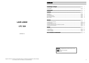 Mode d’emploi Faure LTC519 Lave-linge