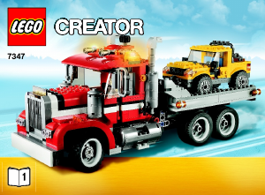 Manual de uso Lego set 7347 Creator Camioneta con remolque