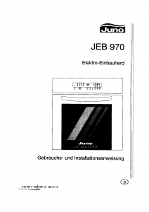 Bedienungsanleitung Juno JEB970E Backofen