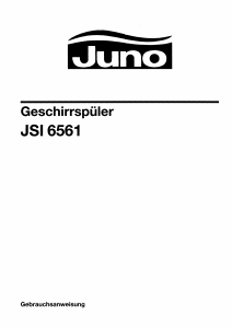 Bedienungsanleitung Juno JSI6561E Geschirrspüler