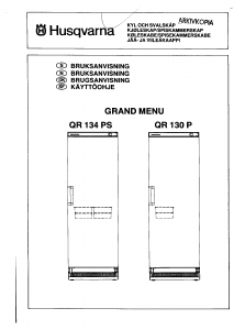 Brugsanvisning Husqvarna QR134PS Køleskab