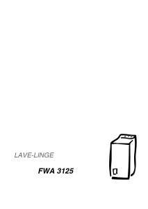 Mode d’emploi Faure FWA3125 Lave-linge